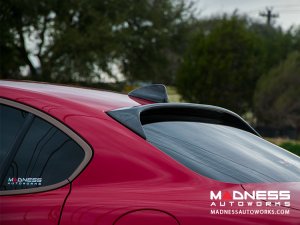 Alfa Romeo Giulia Roof Spoiler - Carbon Fiber - Feroce Carbon - Full Size Alfa Romeo Giulia Roof Spoiler - Carbon Fiber - Feroce Carbon - Full Size